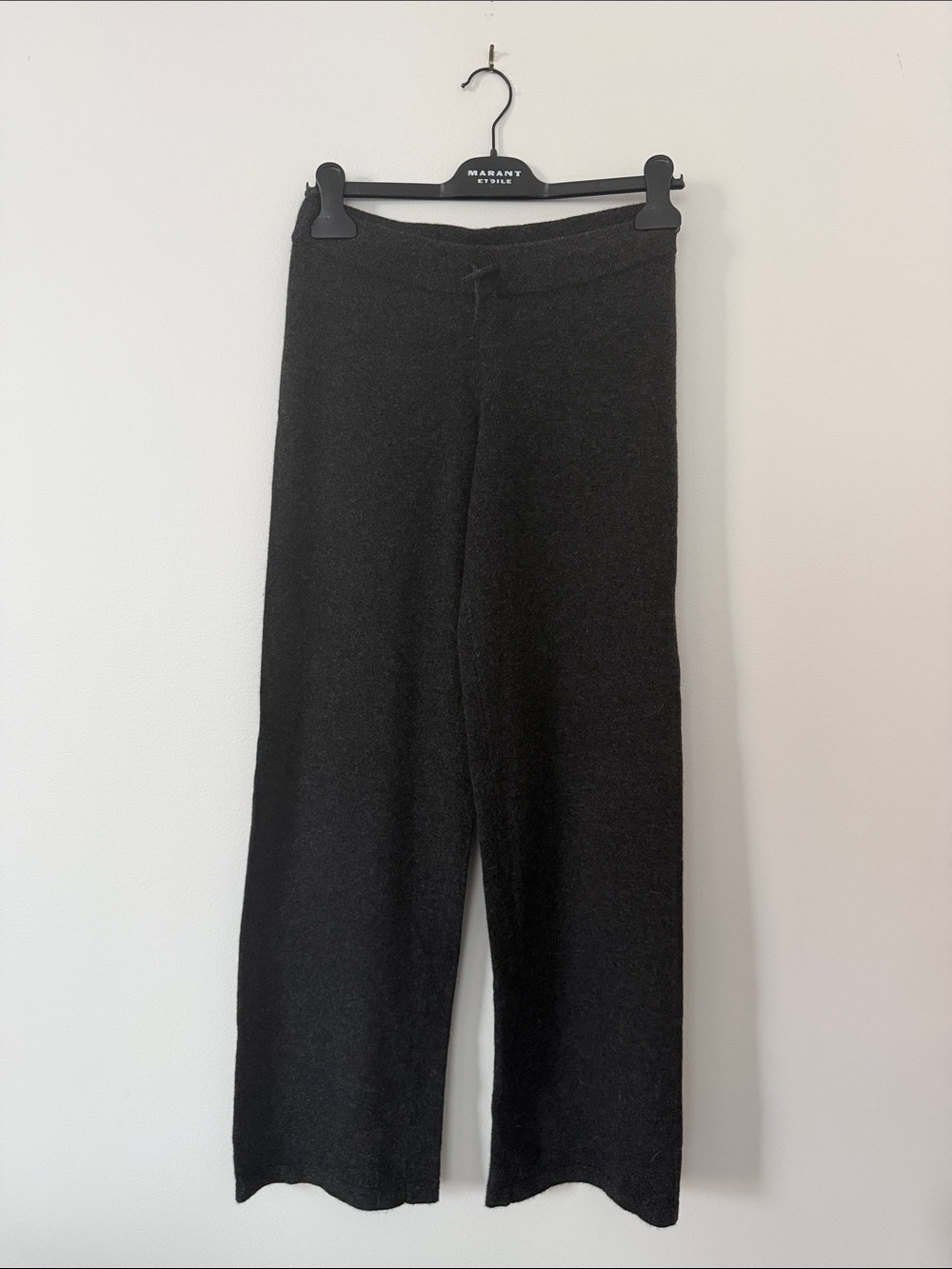 Vince Black Straight-Leg Knit Pants